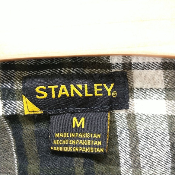 Stanley Men's Button Up Shirt Multicolor Medium Long Sleeve Plaid Flannel - Picture 8 of 11